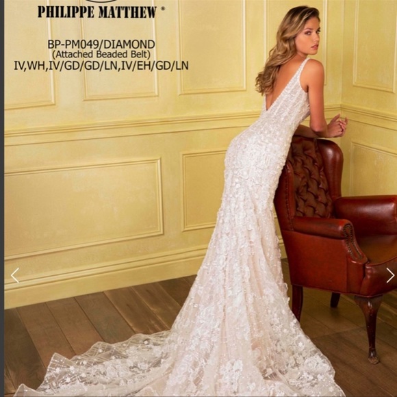 Fiore Couture Diamond by Philippe Matthew White Wedding Dress